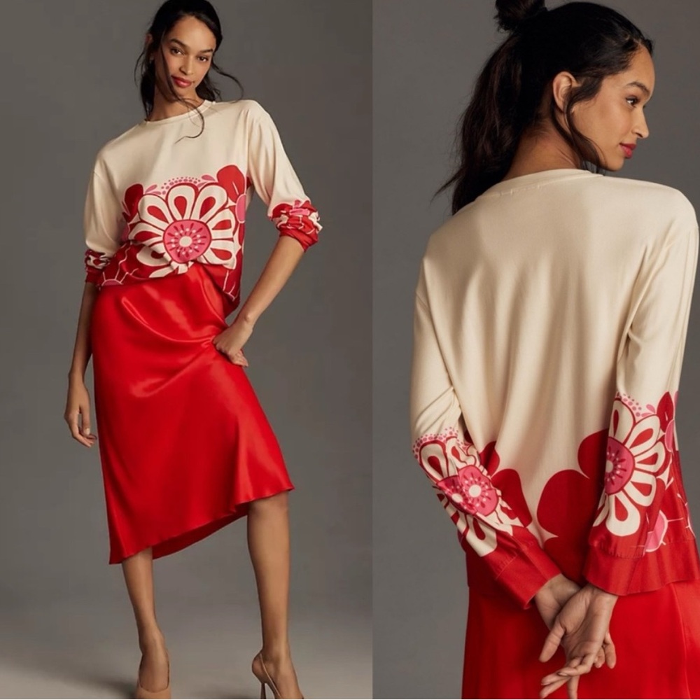 Farm Rio x Anthropologie Printed Sweater